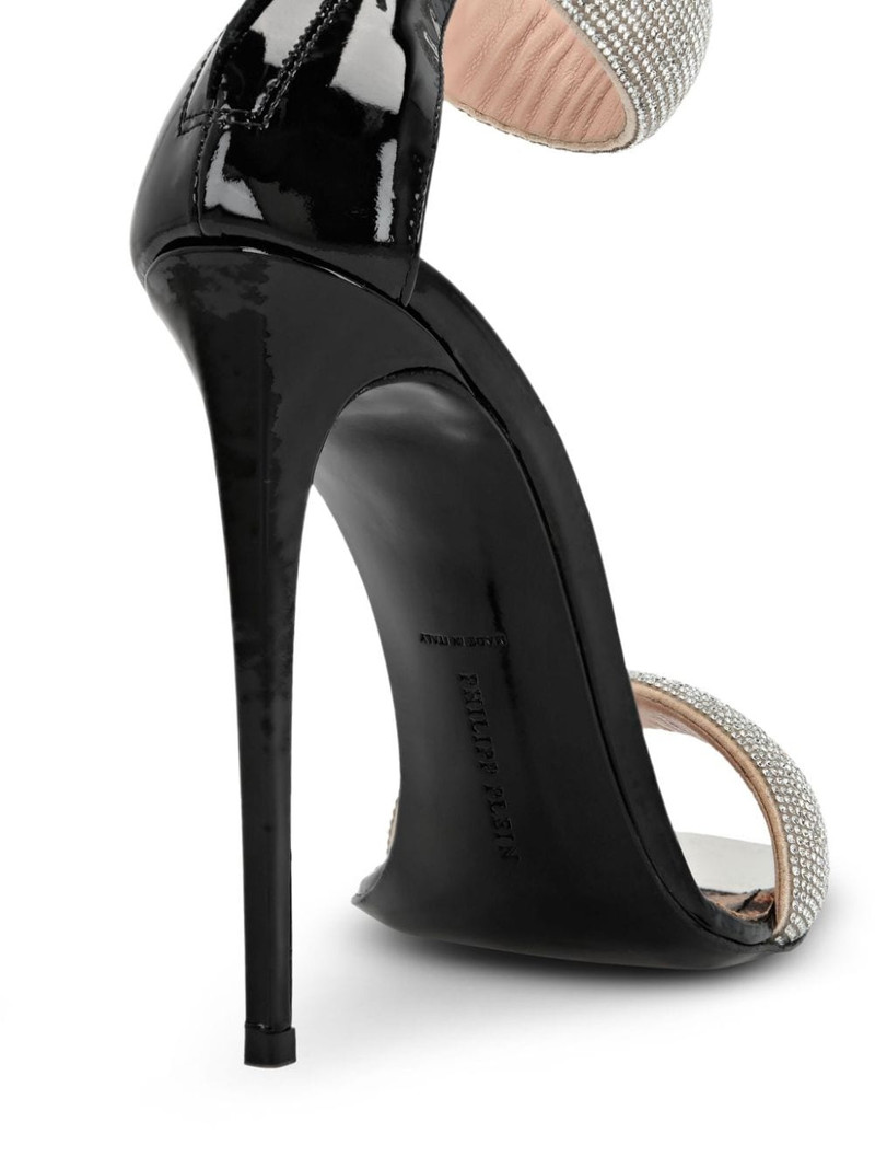 120mm crystal-embellished leather sandals 3