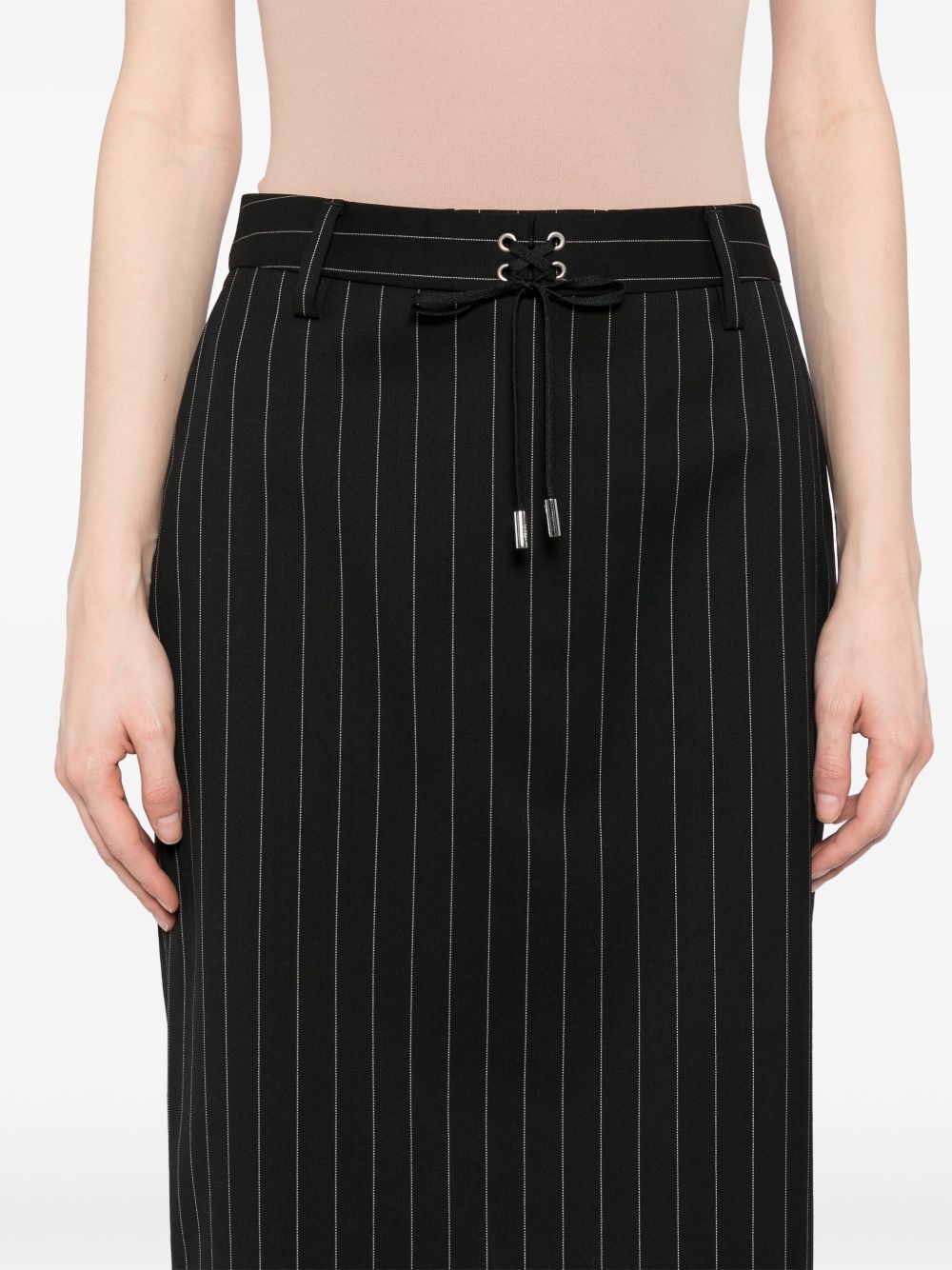 lace-up suit skirt pant - 5