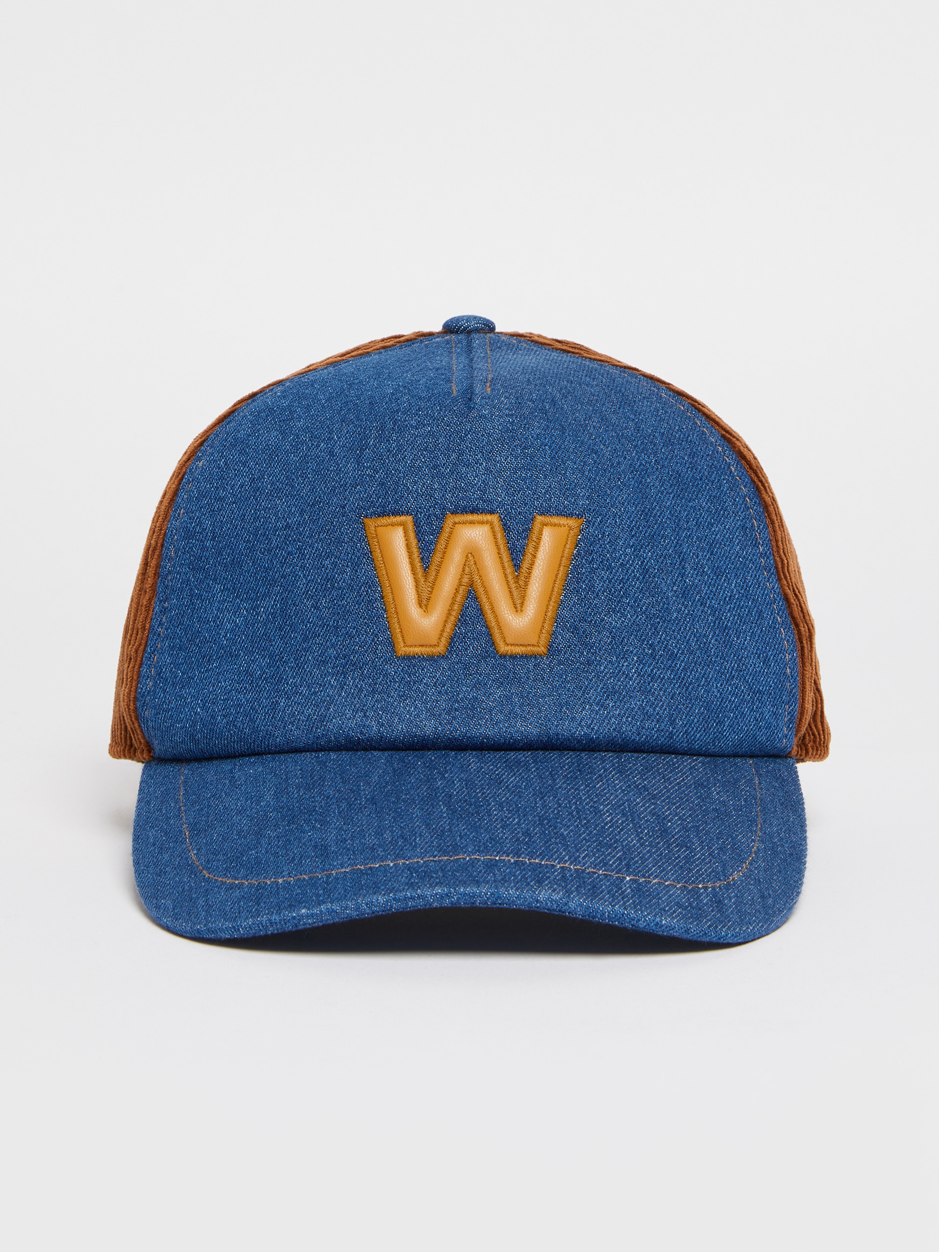 NARSETE Velvet and denim baseball cap - 1