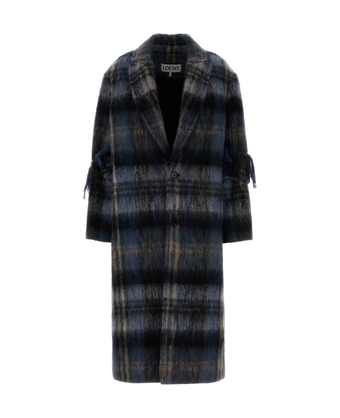 Embroidered Mohair Blend Coat - 1