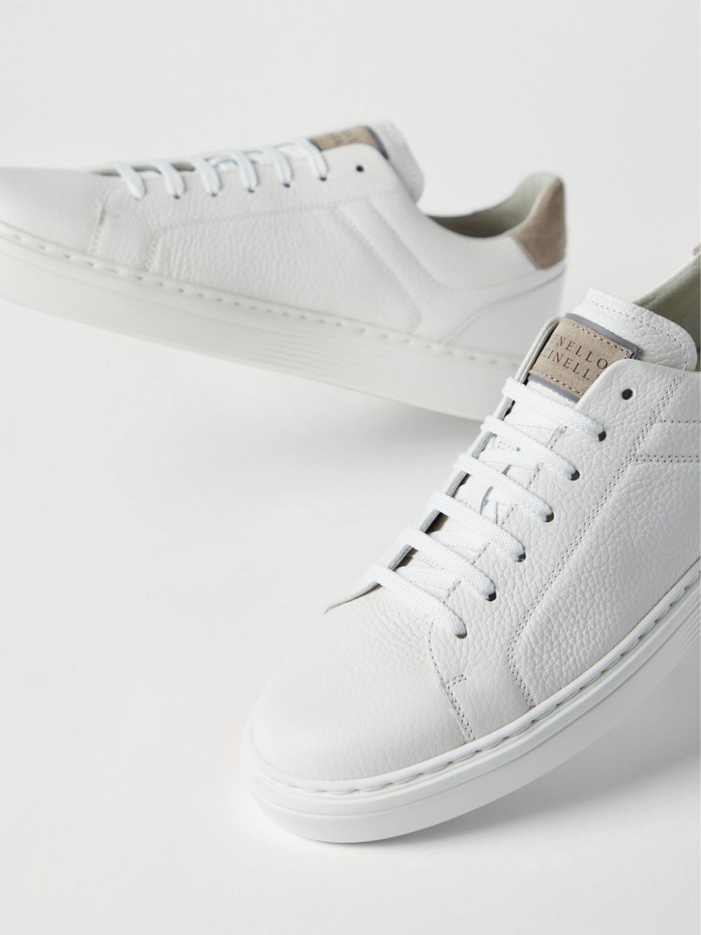 panelled low-top sneakers - 5