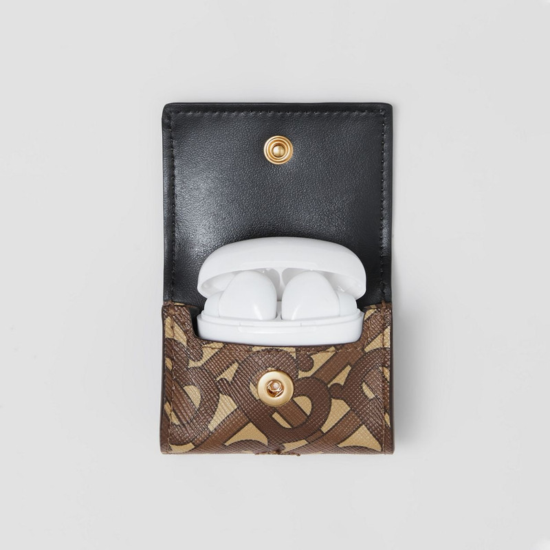 Monogram Print E-canvas AirPods Pro Case Lanyard 9