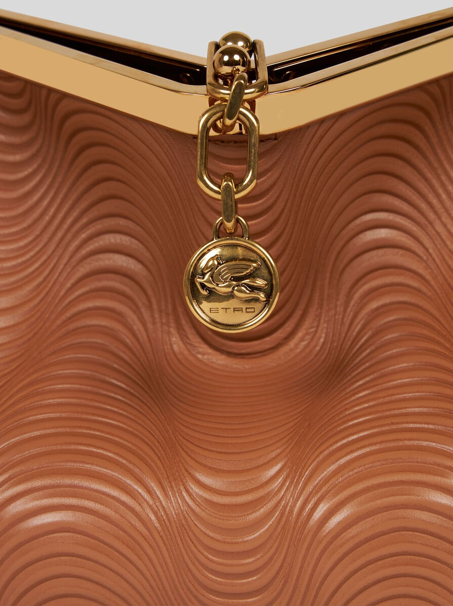 MEDIUM VELA BAG WITH WAVY MOTIF AND CLUTCH - 8