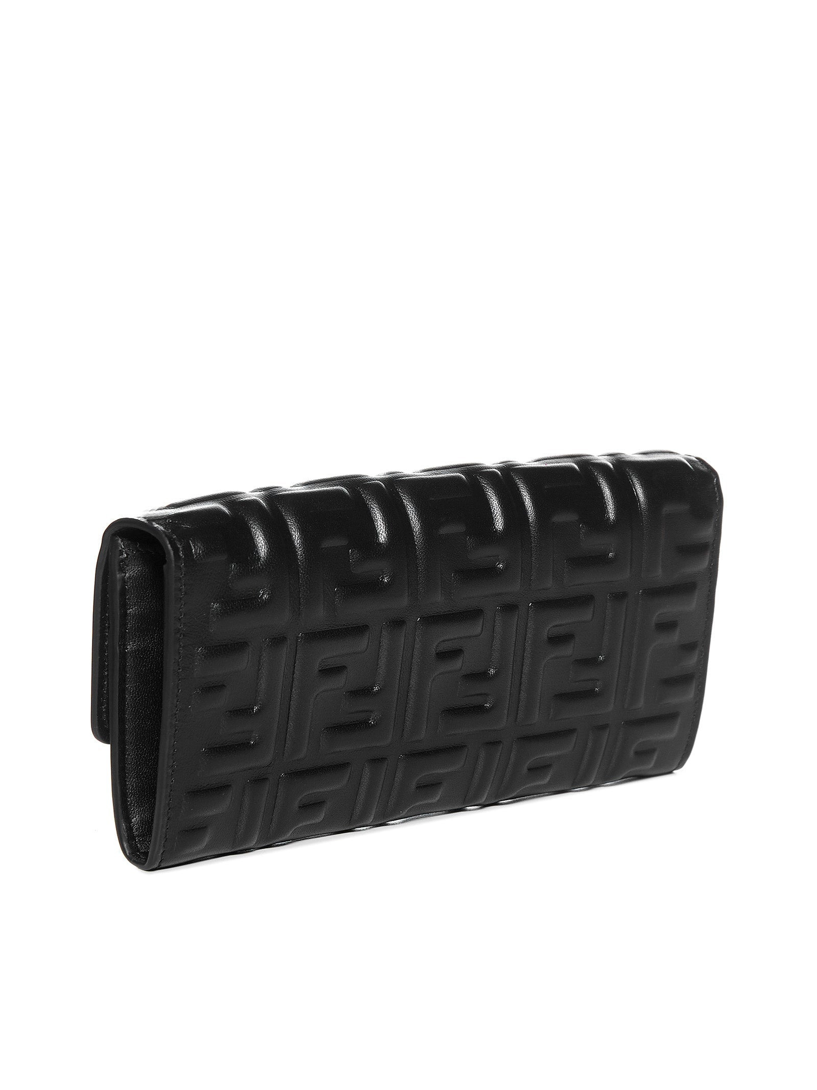 Fendi Women Ff Wallet In Black Nappa Leather - 3