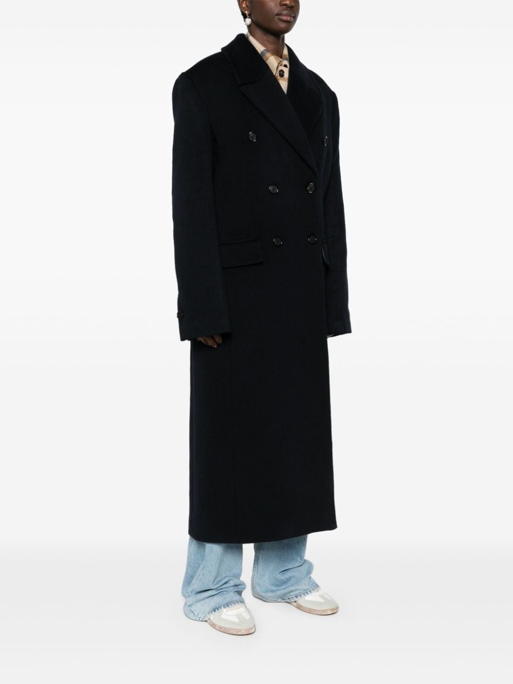 broad midi coat - 3