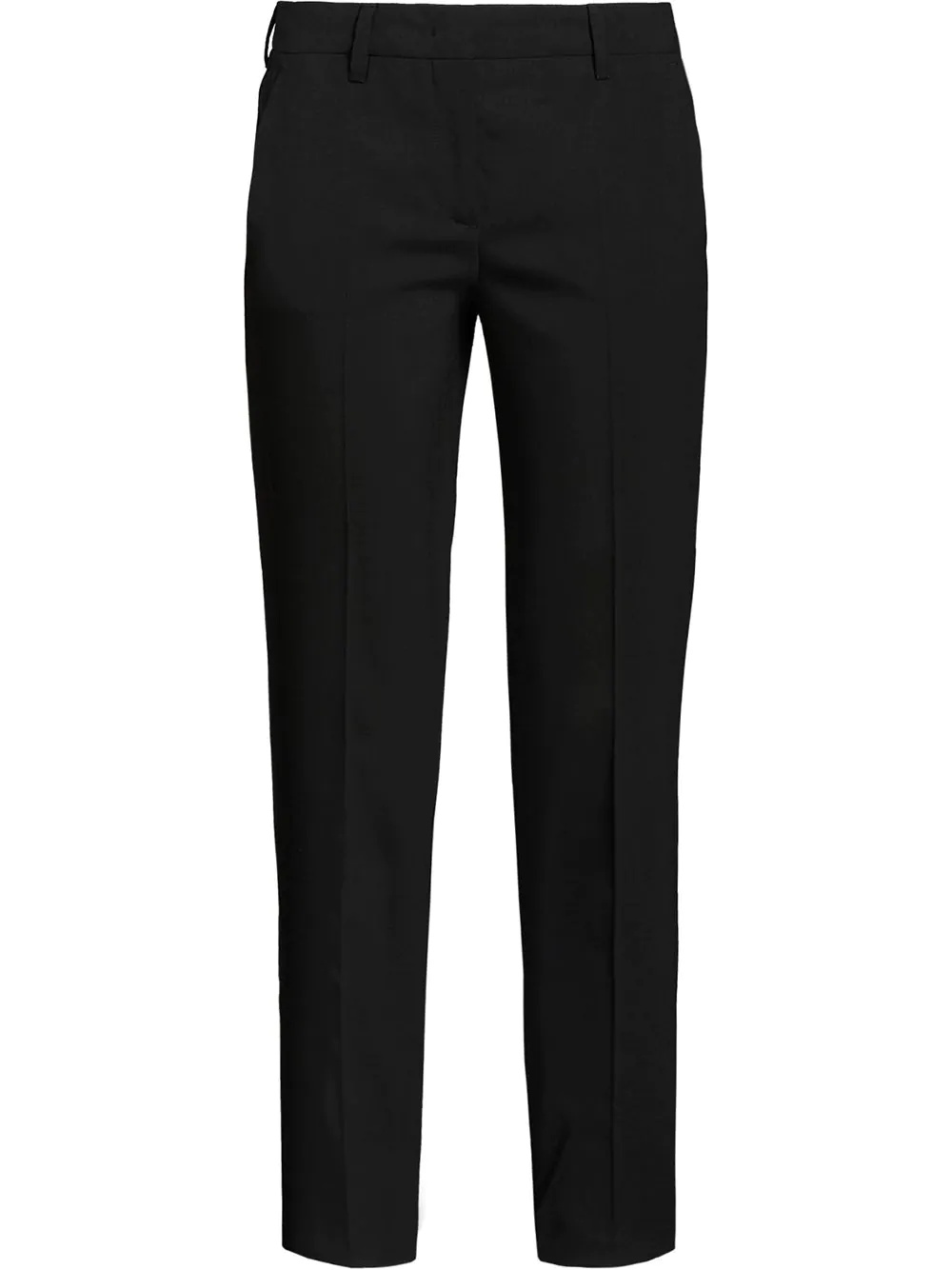 cropped slim-fit trousers - 1
