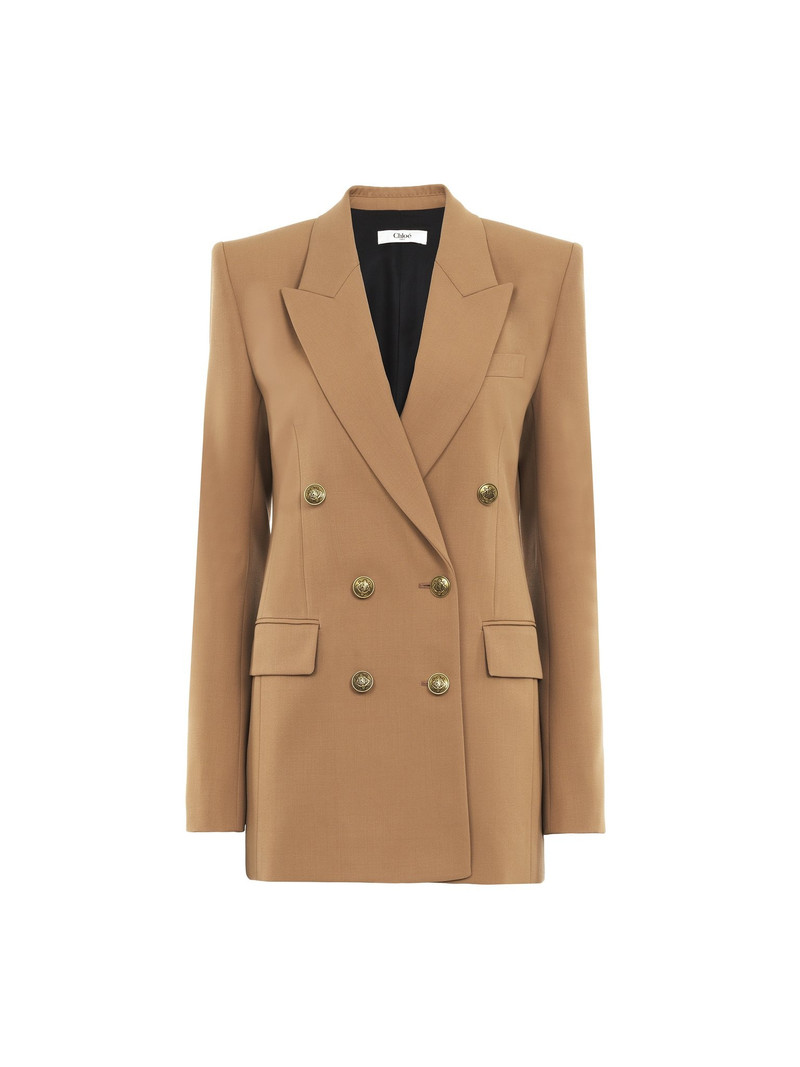 TAILORED JACKET IN WOOL GRAIN DE POUDRE 1