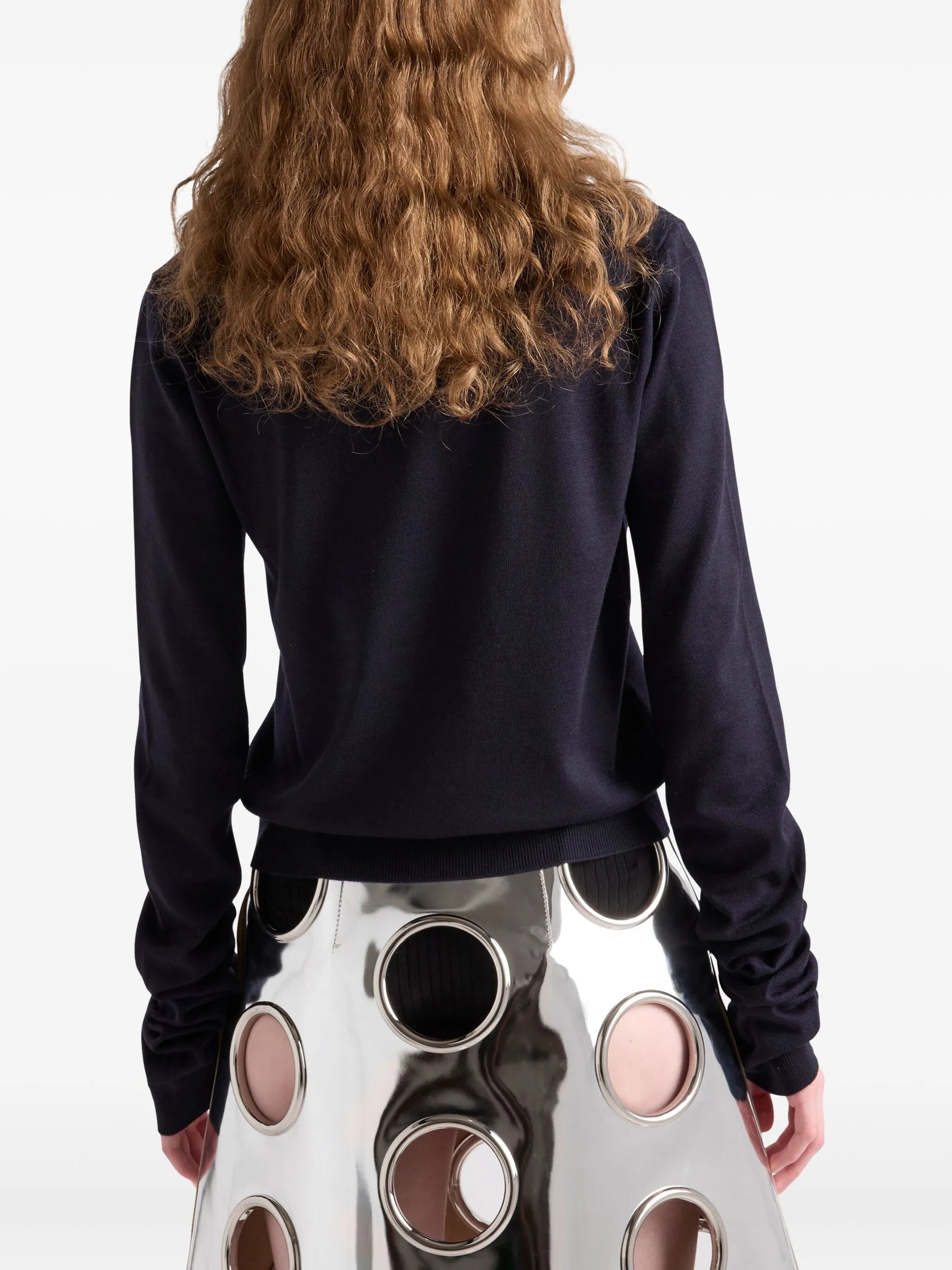 Wool V-neck Sweater - 3
