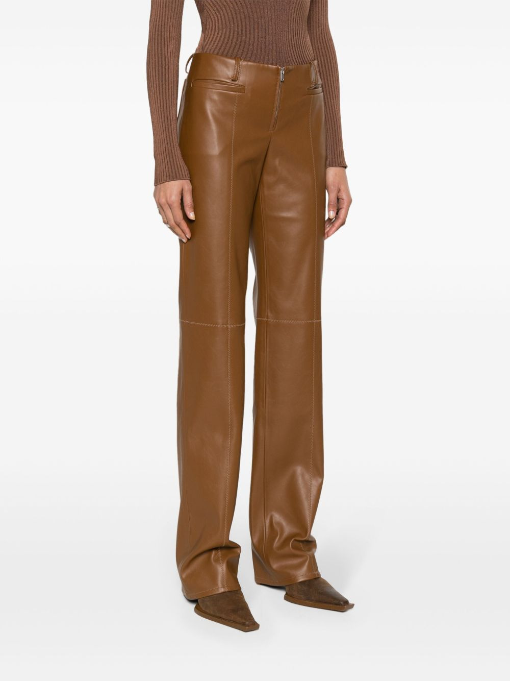 Cida faux-leather trousers - 3