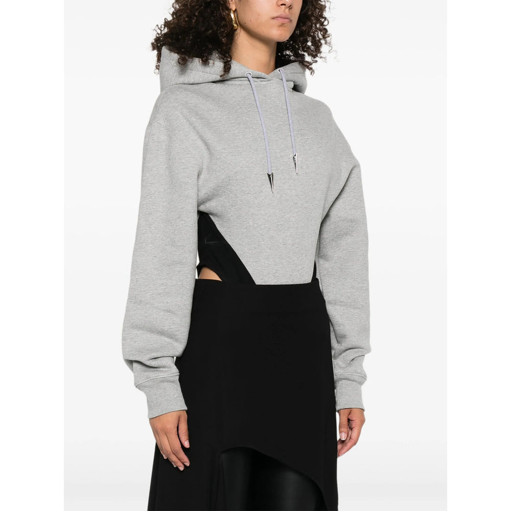 Mugler Grey Tops - Hoodies Women - 5