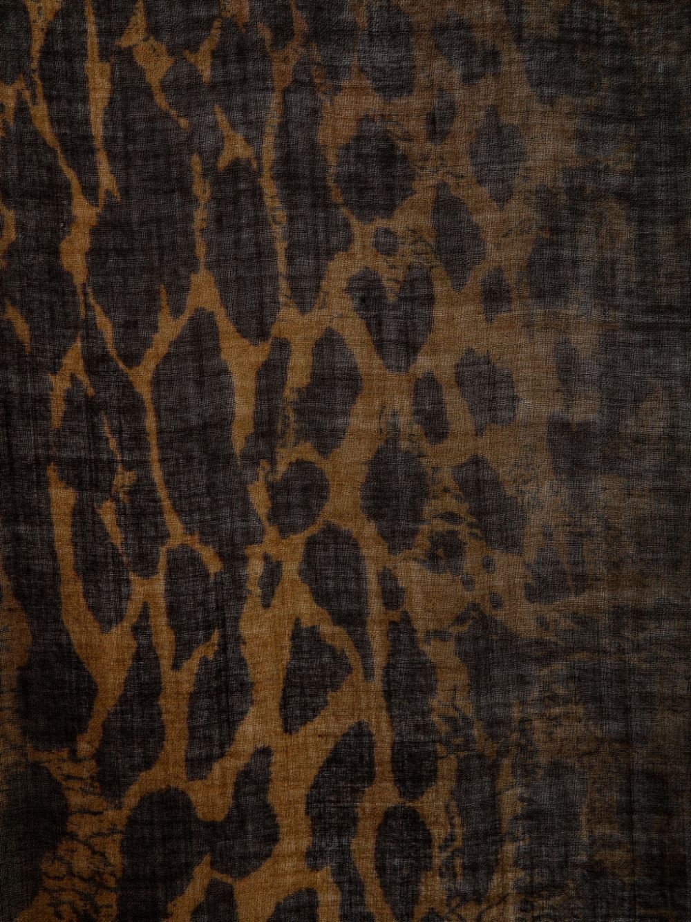leopard-print scarf - 2