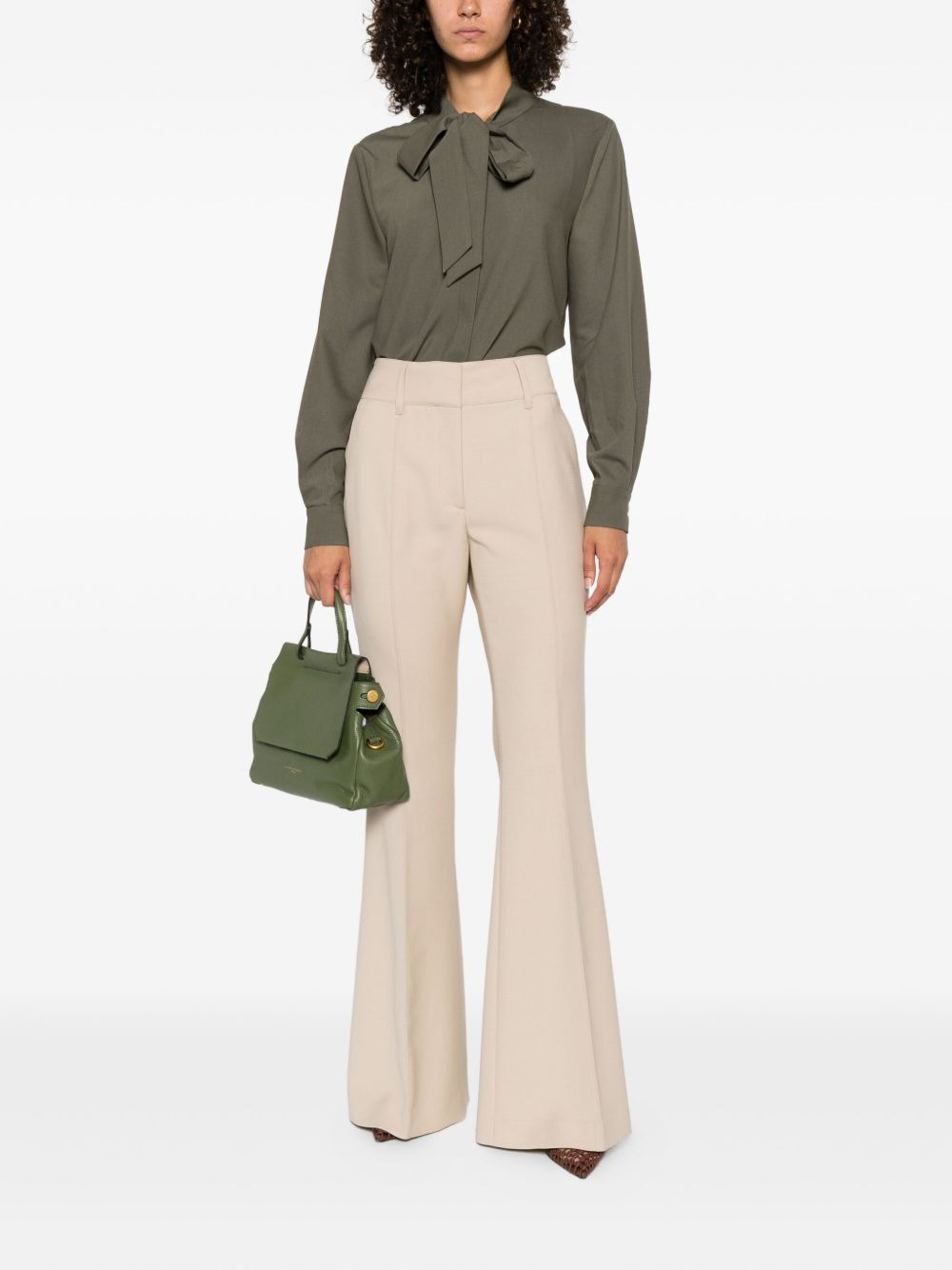 pleated flared trousers - 2