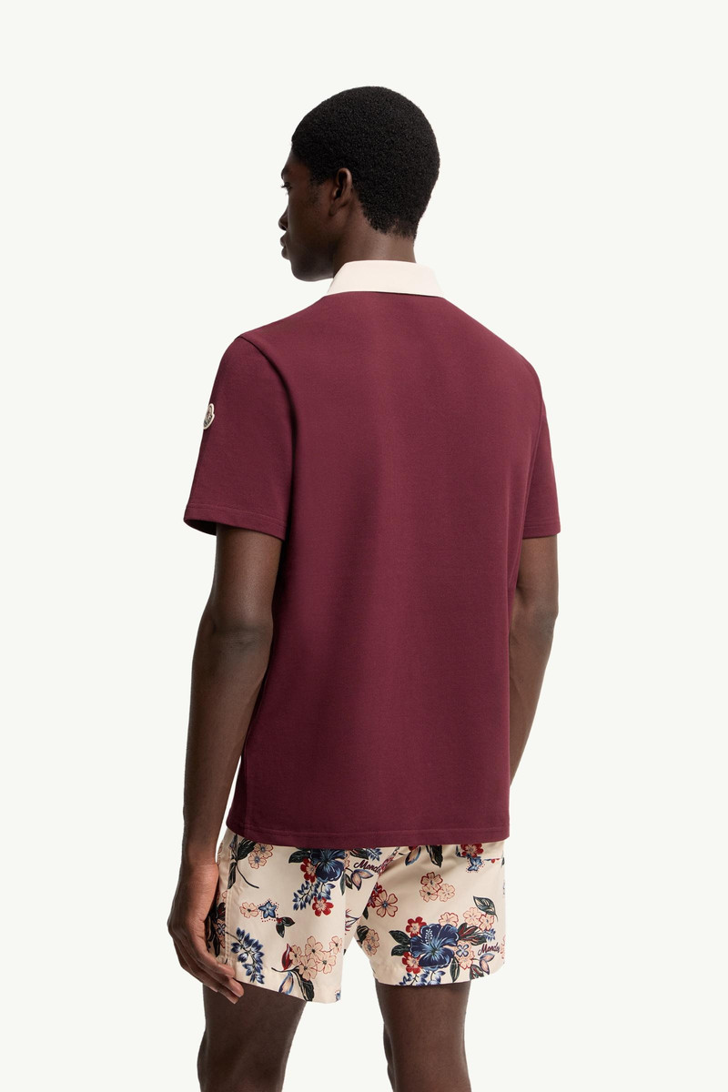 Embroidered Logo Cotton Piquet Polo Shirt 5