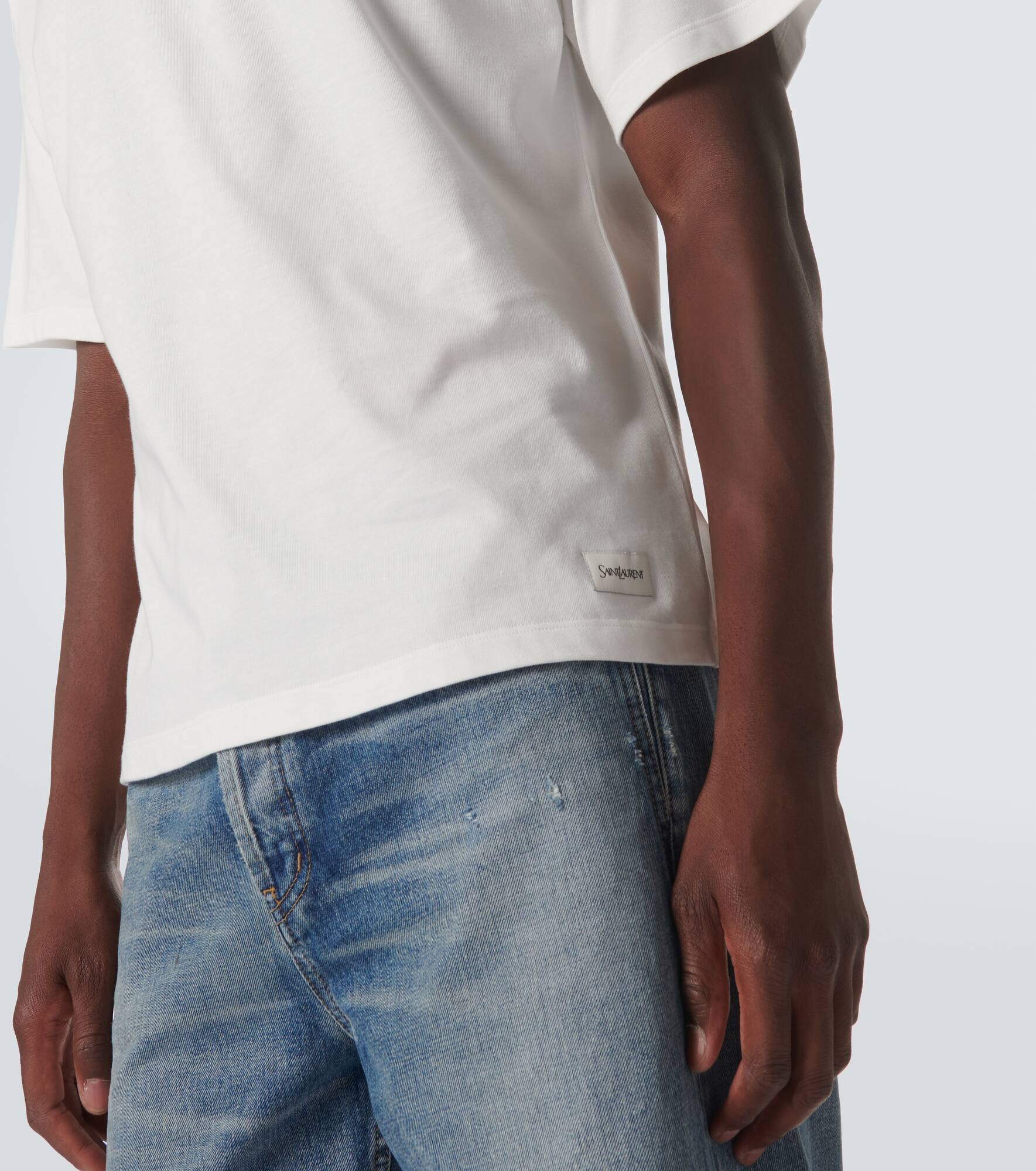 Cotton-blend T-shirt - 5