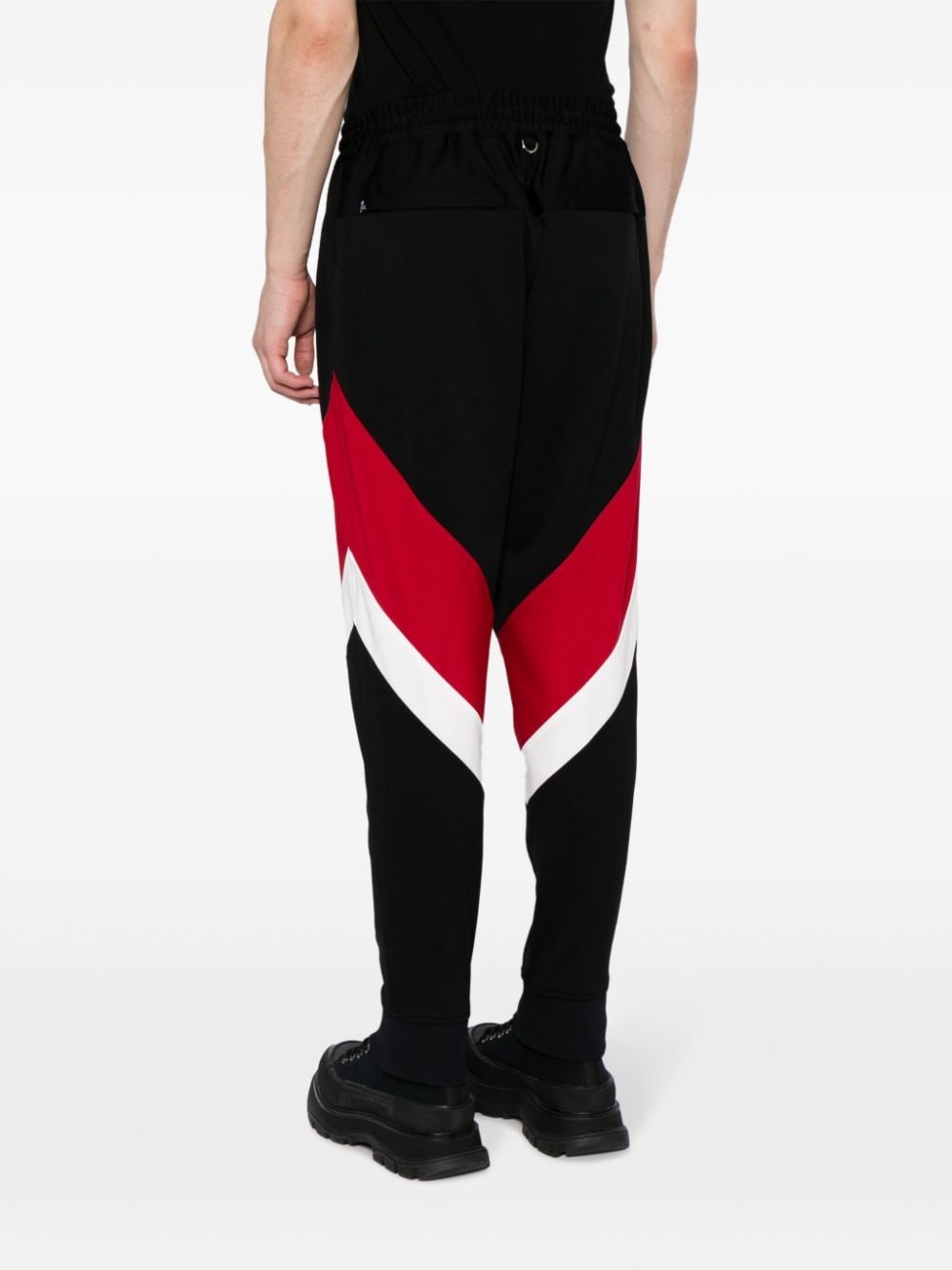 logo-print stripe-detailing track pants - 4
