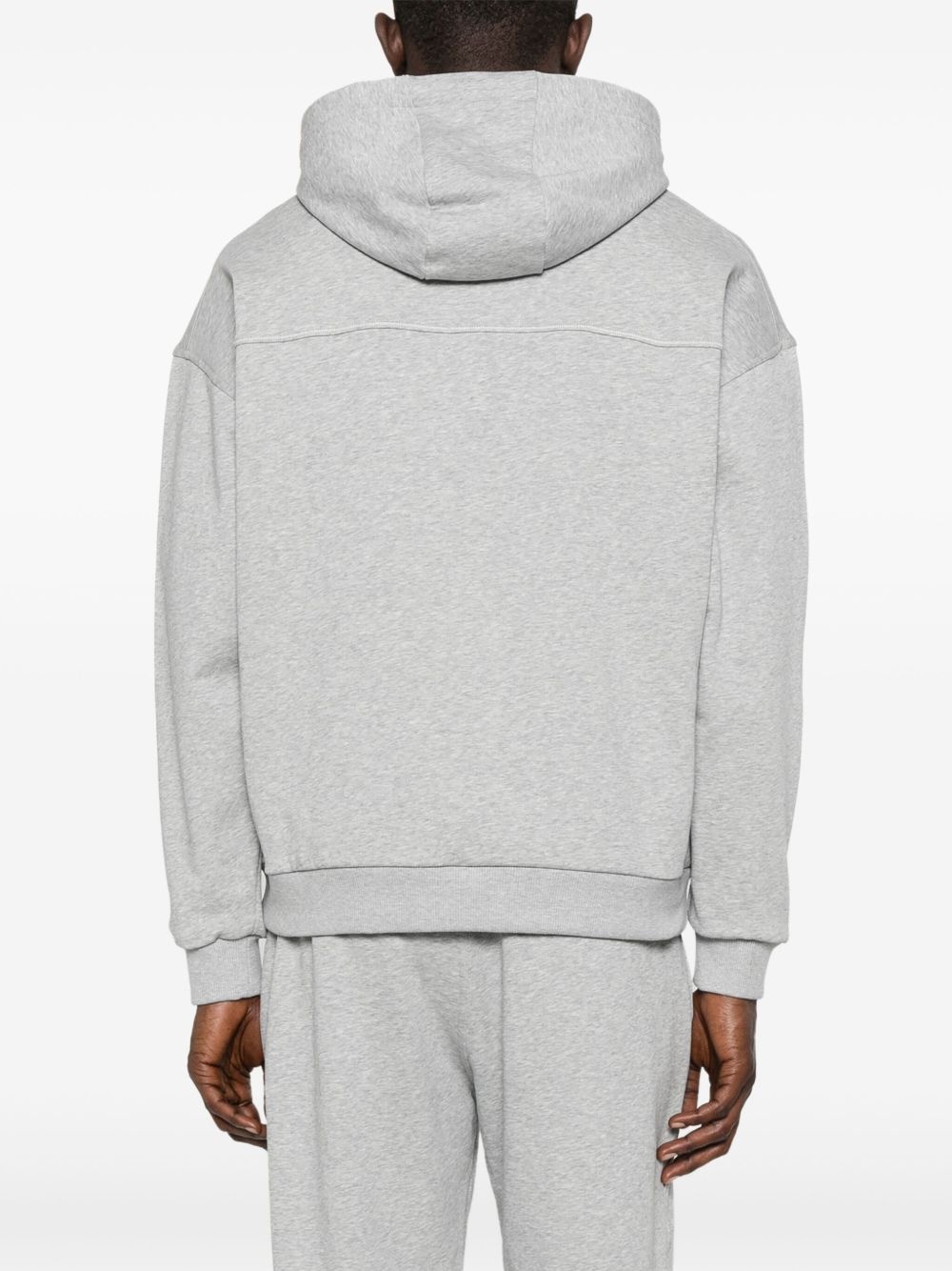 logo-embroidered hoodie - 4
