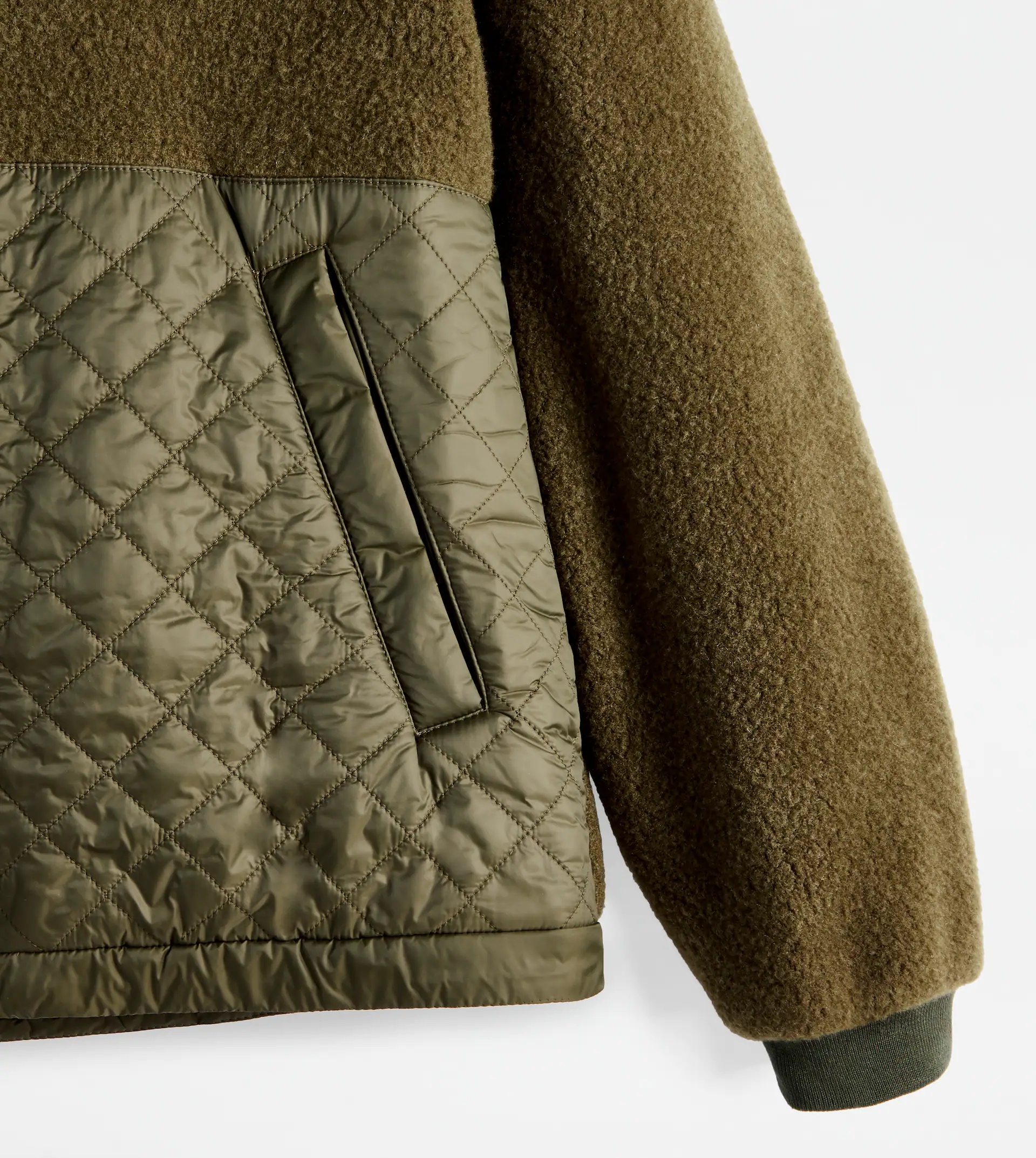 TOD'S CASHMERE BLEND JACKET - GREEN - 9