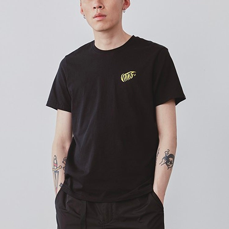 Vans Men's Artist Printed Round Neck Tee Black VN0A4P5EBLK - 3