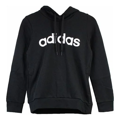 (WMNS) adidas Linear Hoodie 'Black' DP2364 - 1