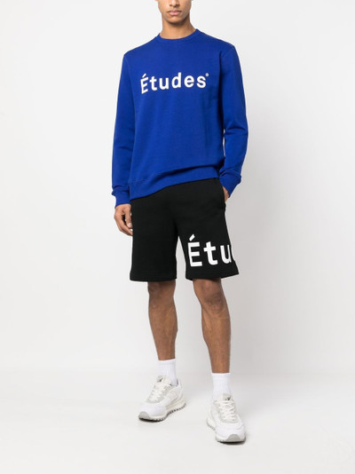 Étude logo-print track shorts outlook