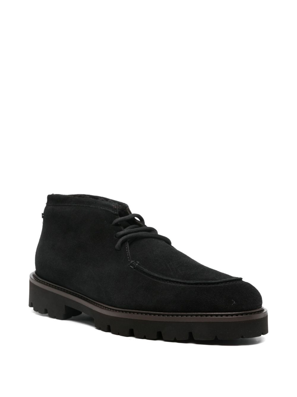lace-up suede desert boots - 2