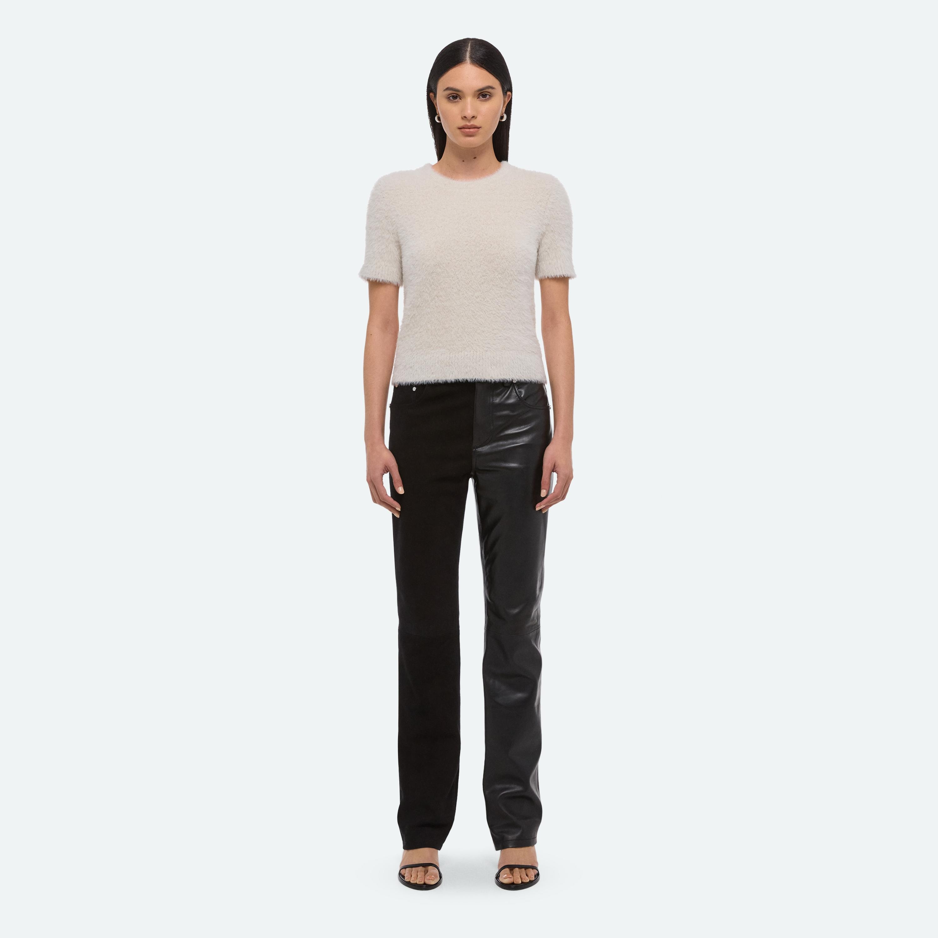 CROPPED SWEATER TEE - 3