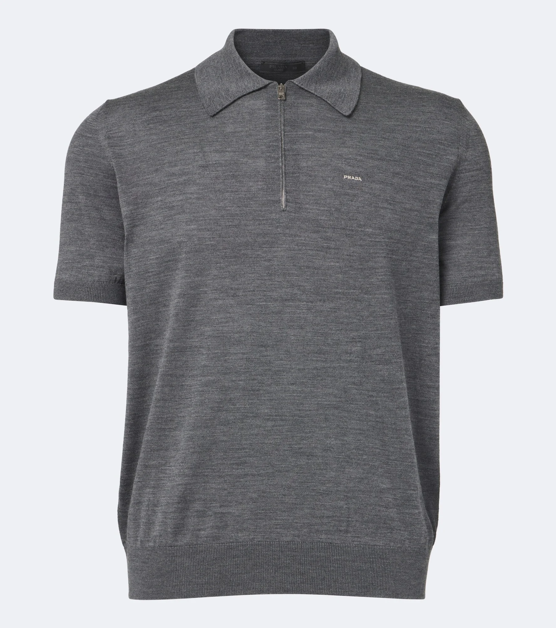 Virgin wool polo sweater - 1