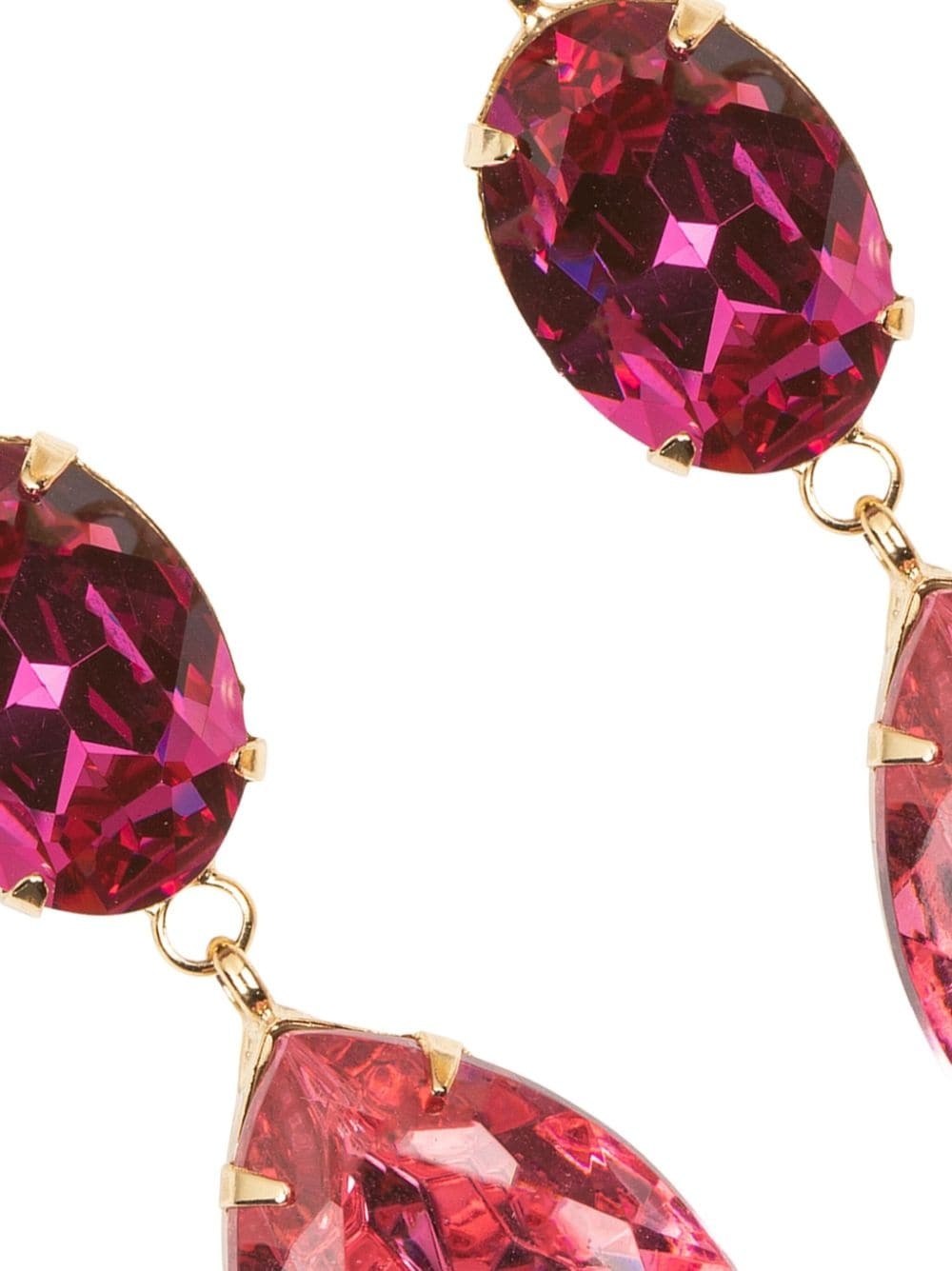 18kt gold-plated Aleena crystal earrings - 2
