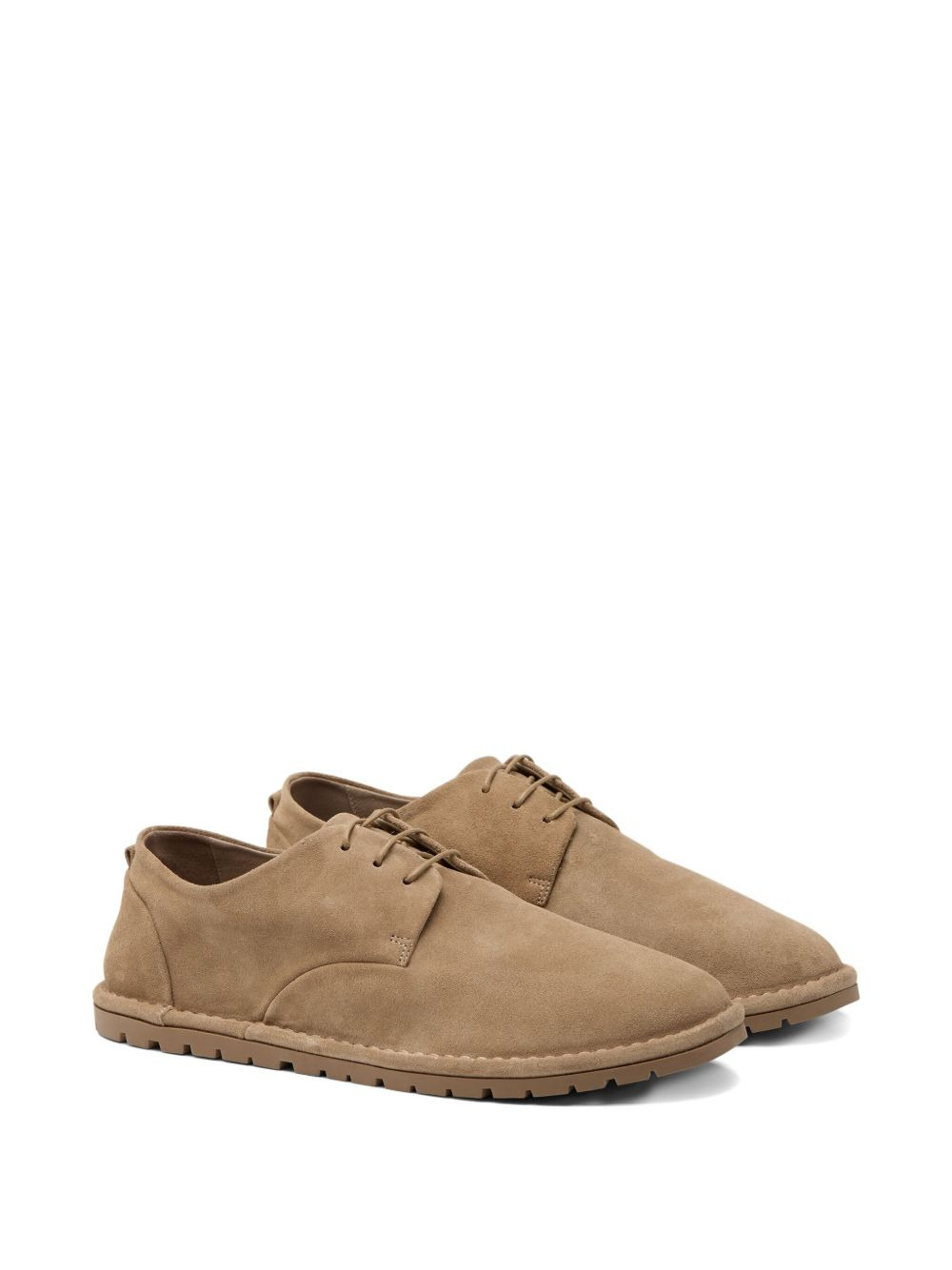 lace-up suede derby shoes - 2