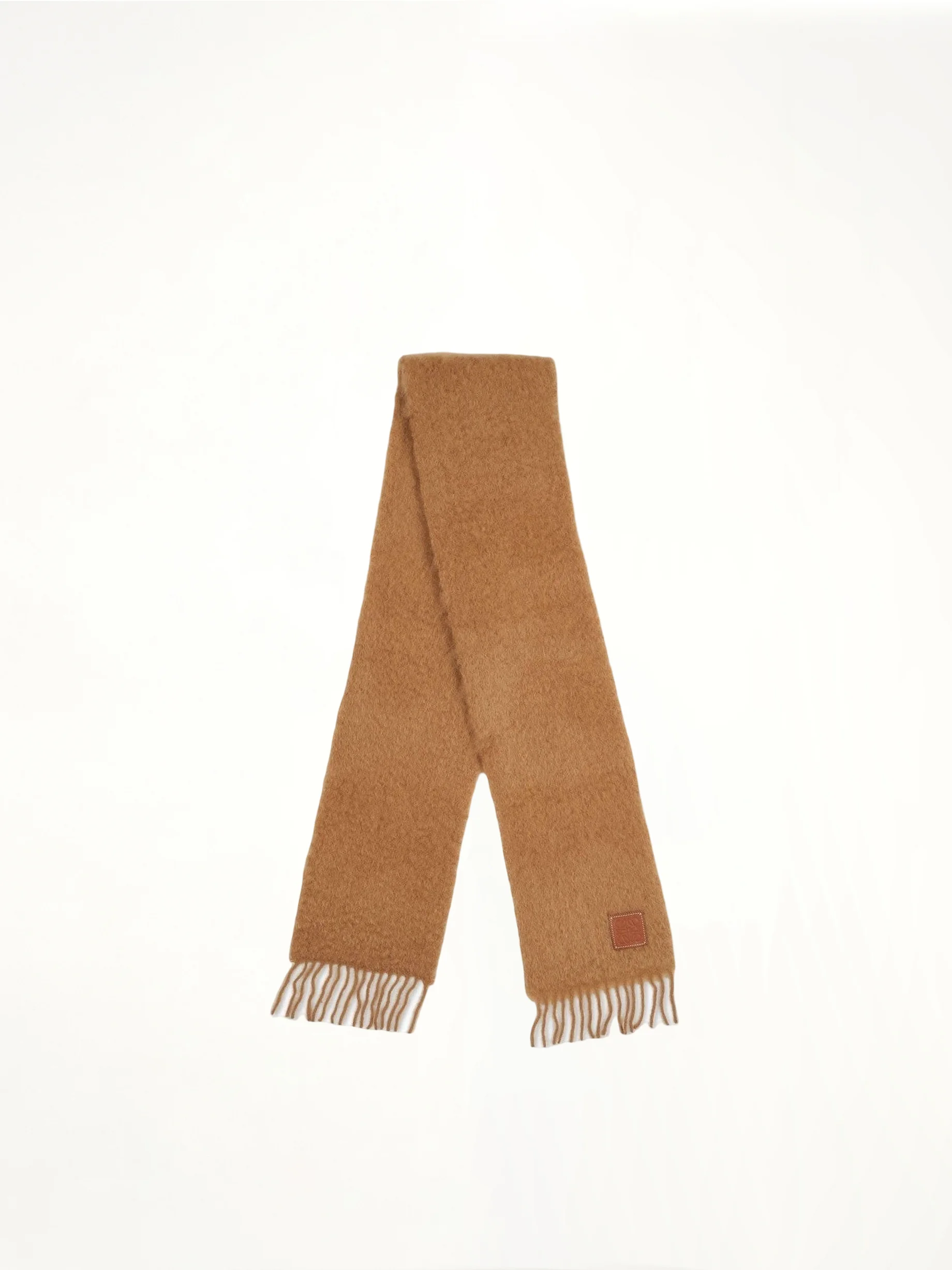 Mohair Scarf in Camel - 1