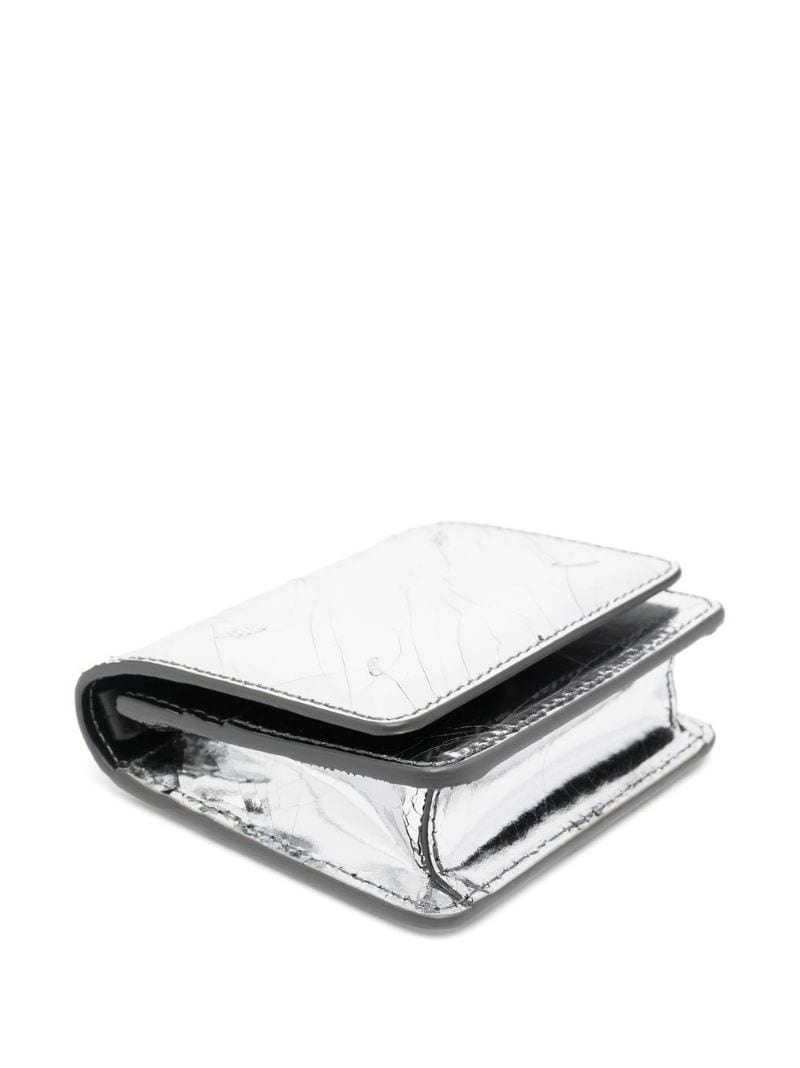 metallic-finish crossbody bag - 3