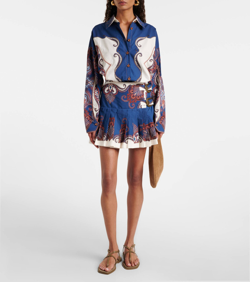 FARM RIO Arabesque Scarf printed cotton shirt outlook