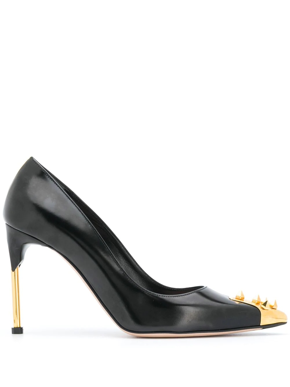 studded point-toe pumps - 1