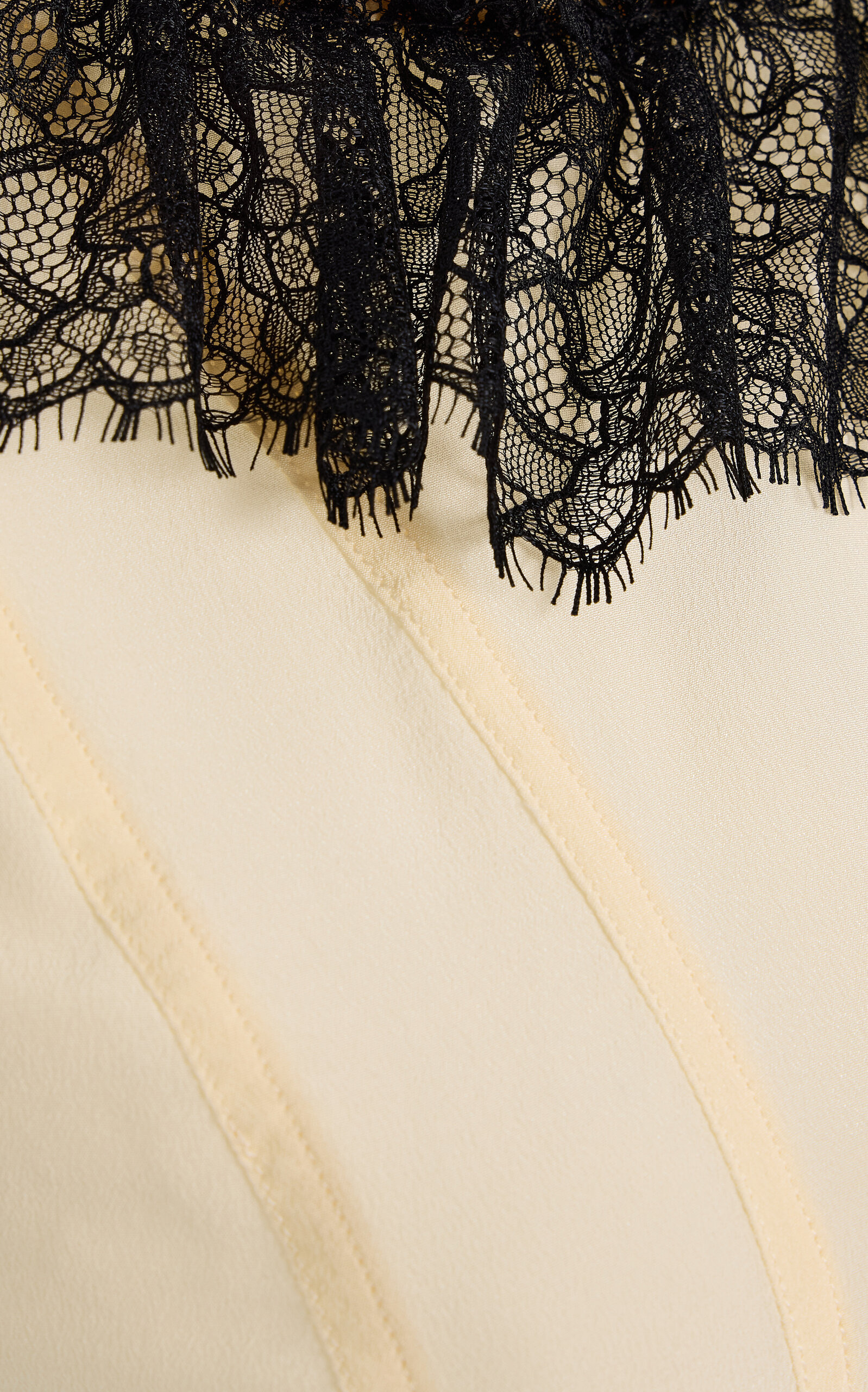 Bette Cape Sleeve Silk Top black/white - 5