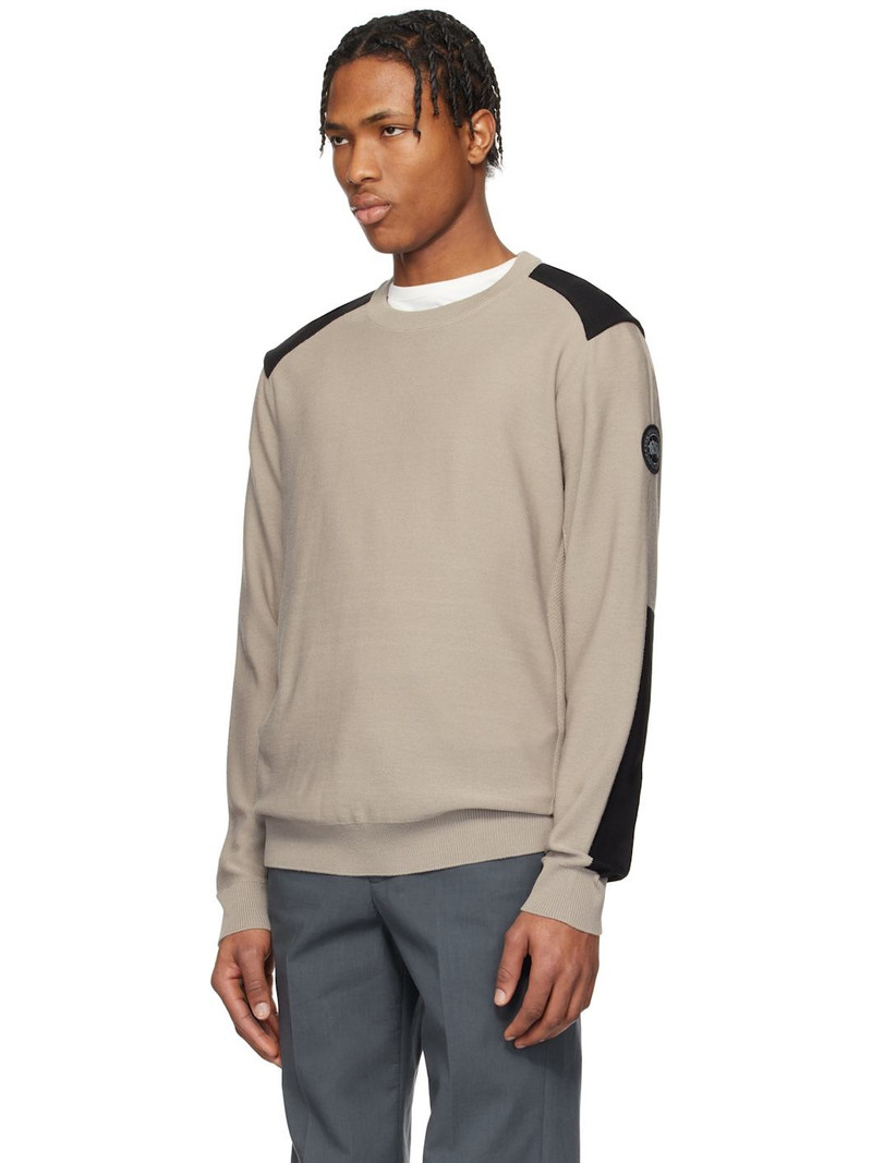 Canada Goose Taupe Dartmouth Crewneck Sweater outlook