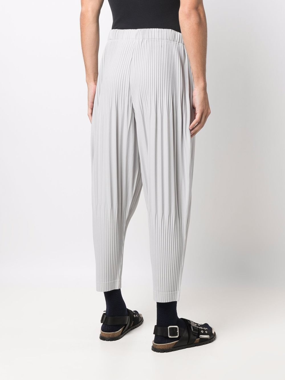 pleated tapered trousers - 4