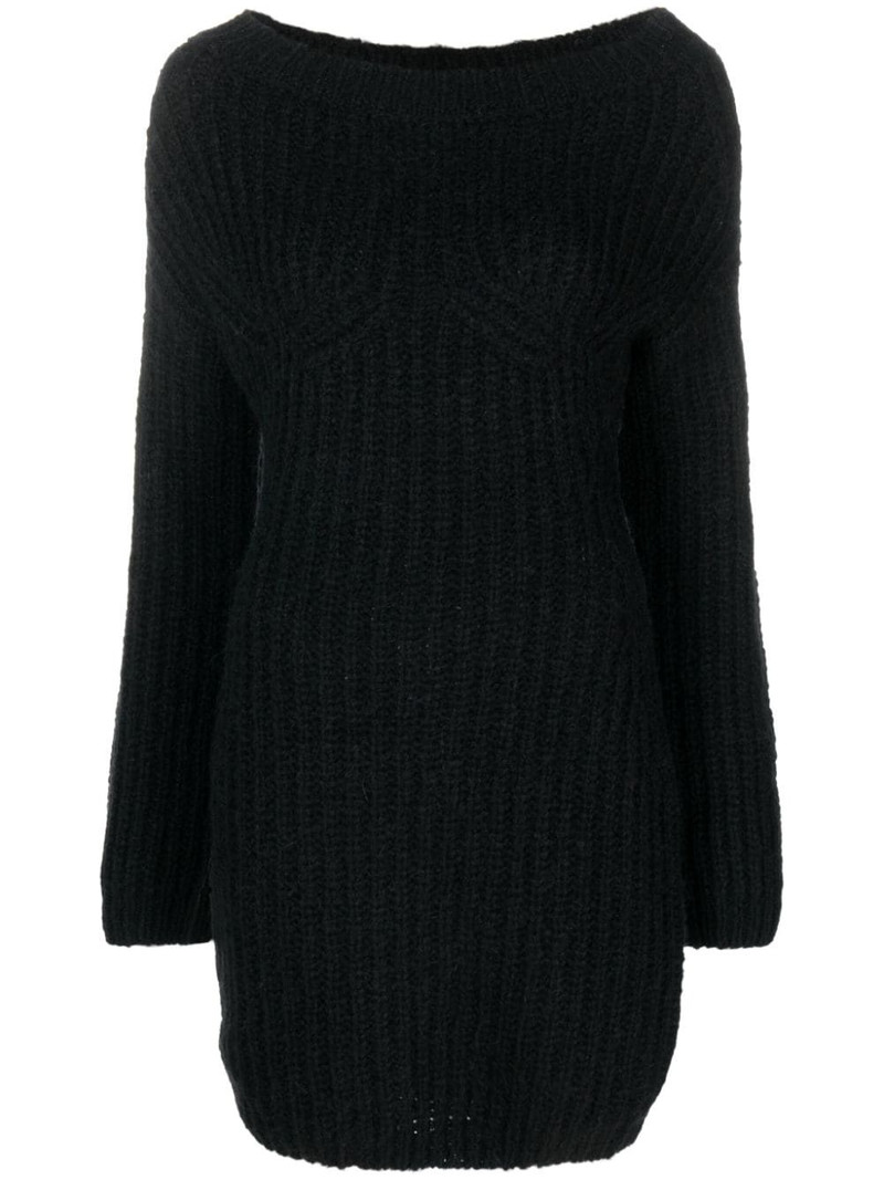 Alp off-shoulder knitted minidress 1