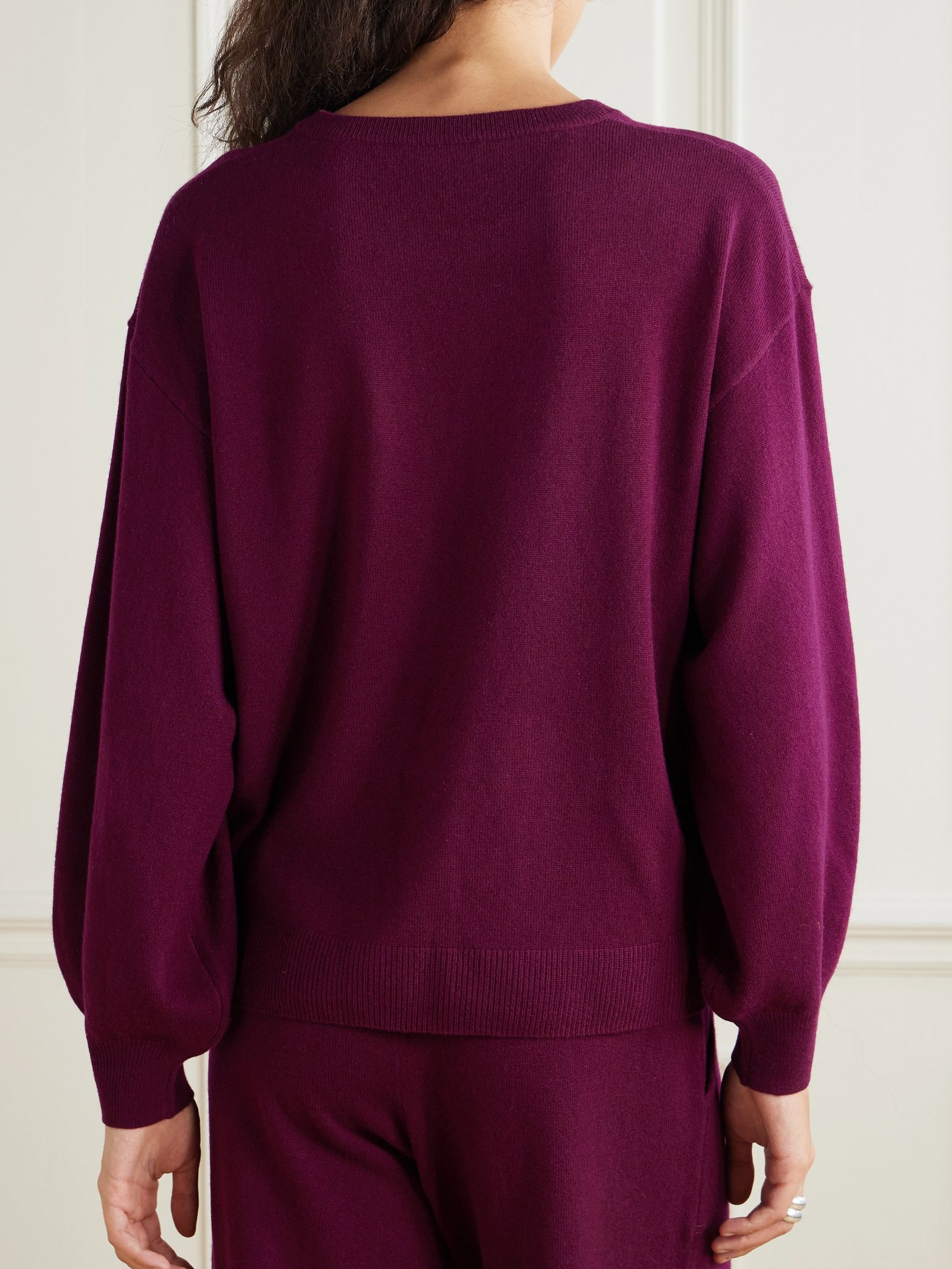 Colorama Famous wool and cashmere-blend sweater Plum - 4