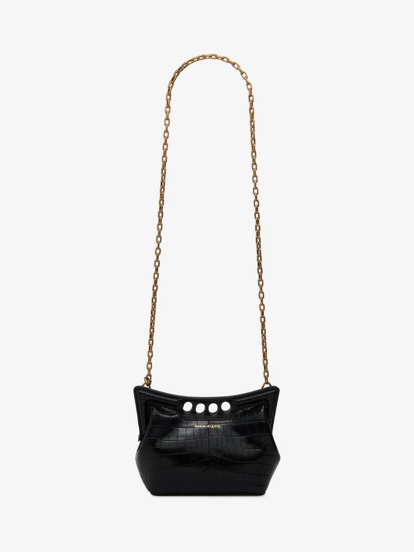 Women's The Peak Bag Mini With Chain in Black - 5