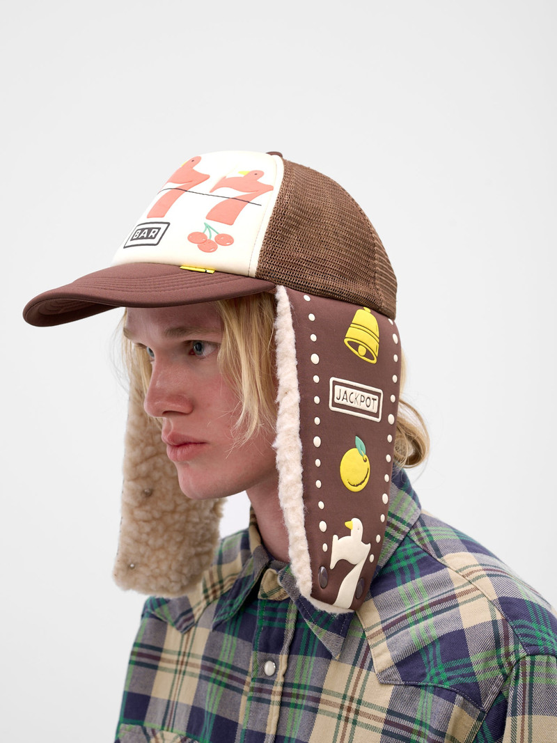 Kapital Ear Flaps Slots Trucker Hat outlook