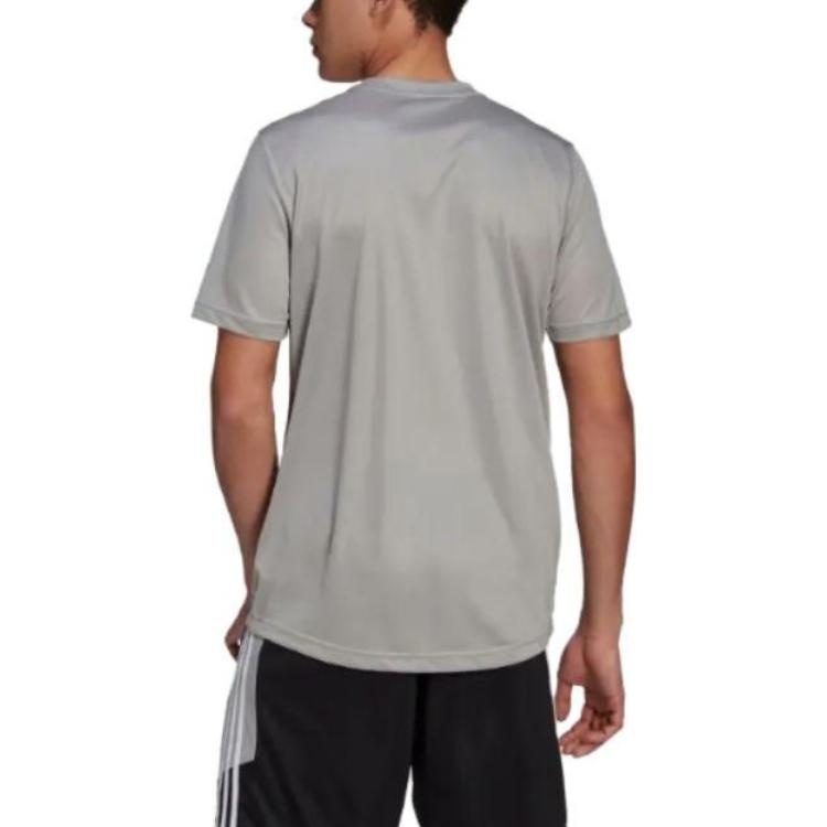 adidas AEROREADY Designed To Move Motion T-shirt 'Mgh Solid Grey White' GM2121 - 2