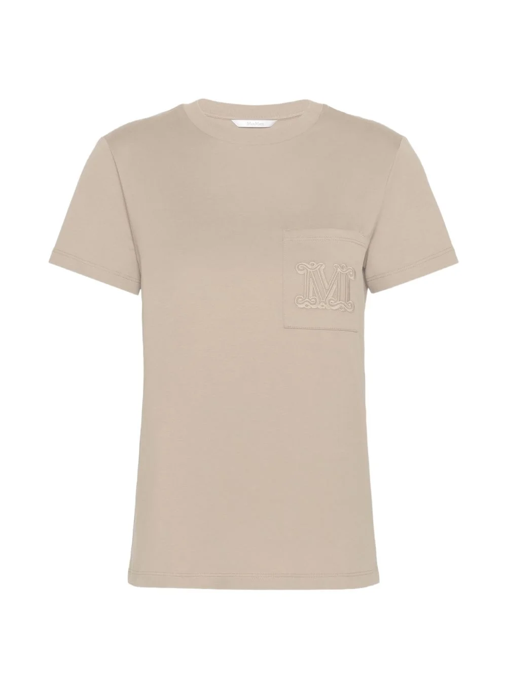 embroidered-monogram pocket T-shirt - 1