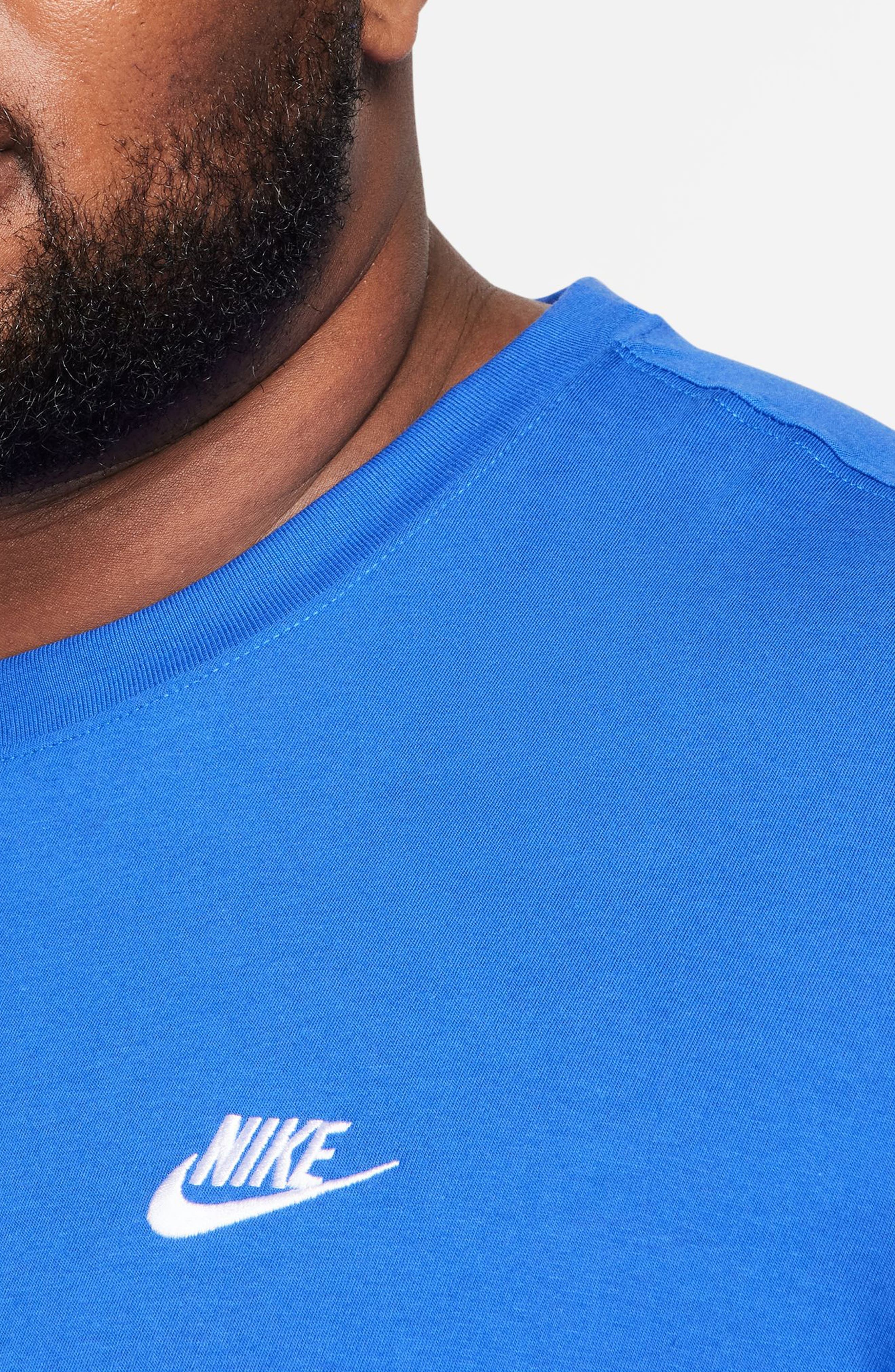 Nike Sportswear Club Crew Neck T-Shirt in Game Royal at Nordstrom - 6