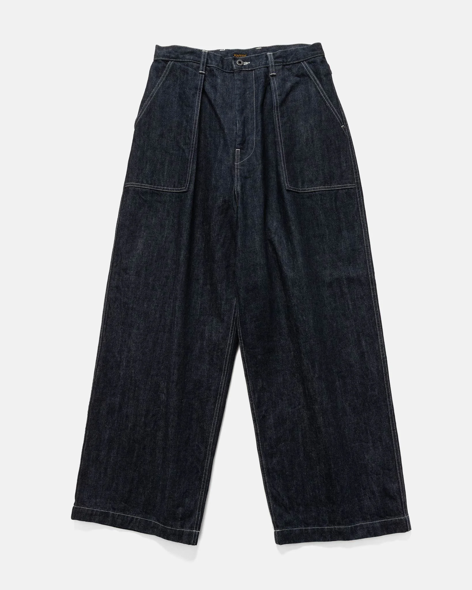 14oz Denim FATIGUE Baggy Pants Indigo - 1