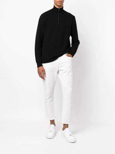 Ralph Lauren ribbed-knit half-zip jumper outlook