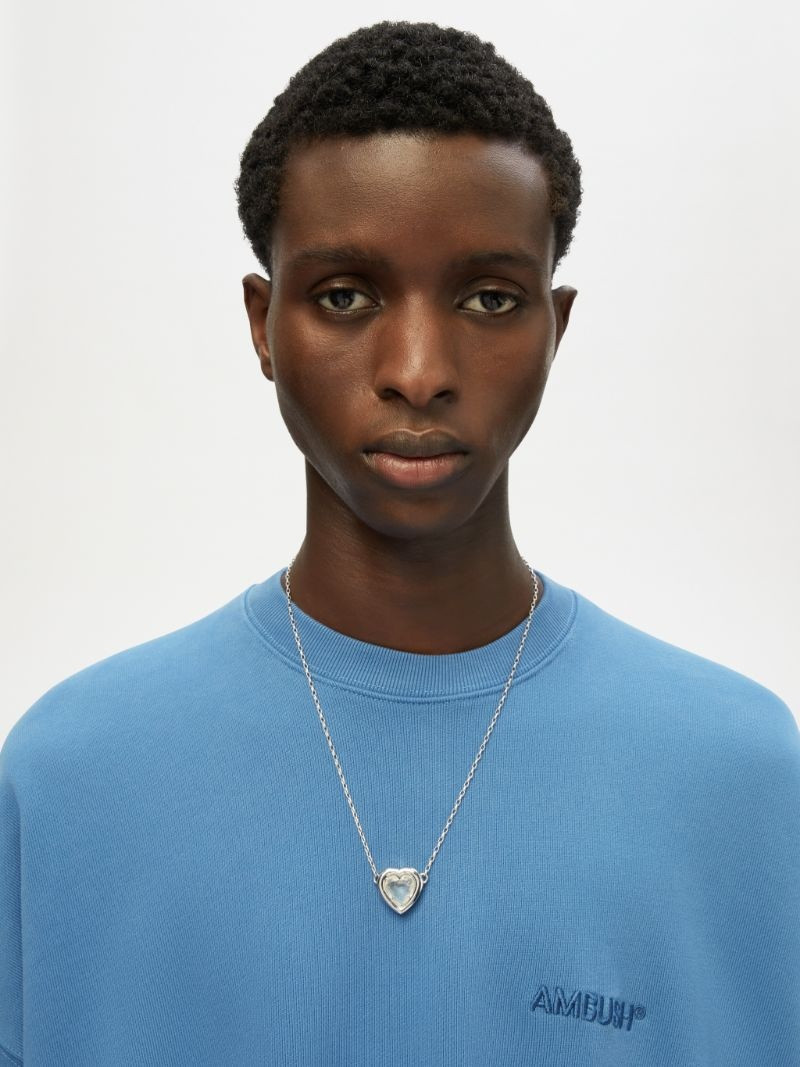 HEART STONE CHARM NECKLACE 2