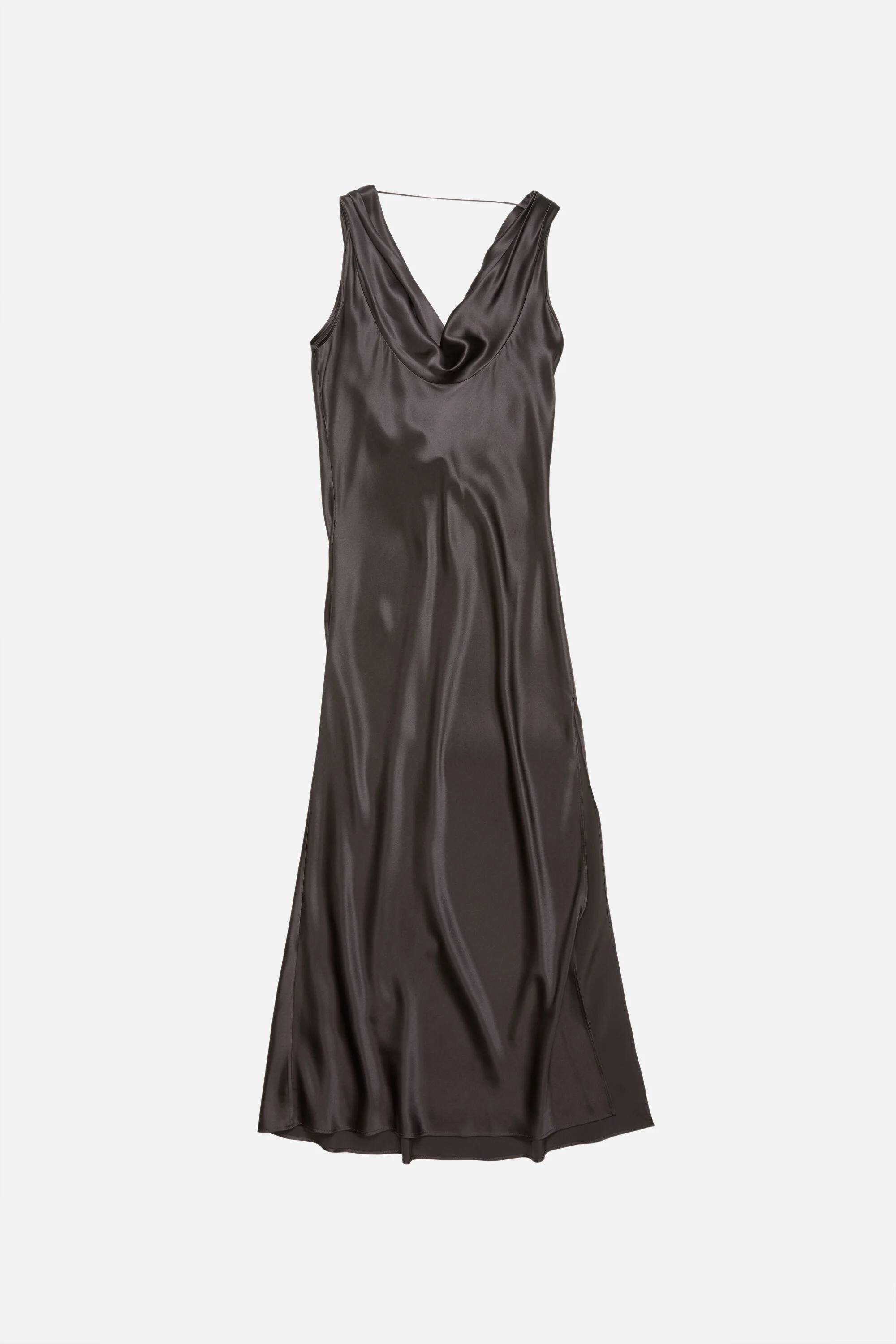 Satin dress - Graphite grey - 6
