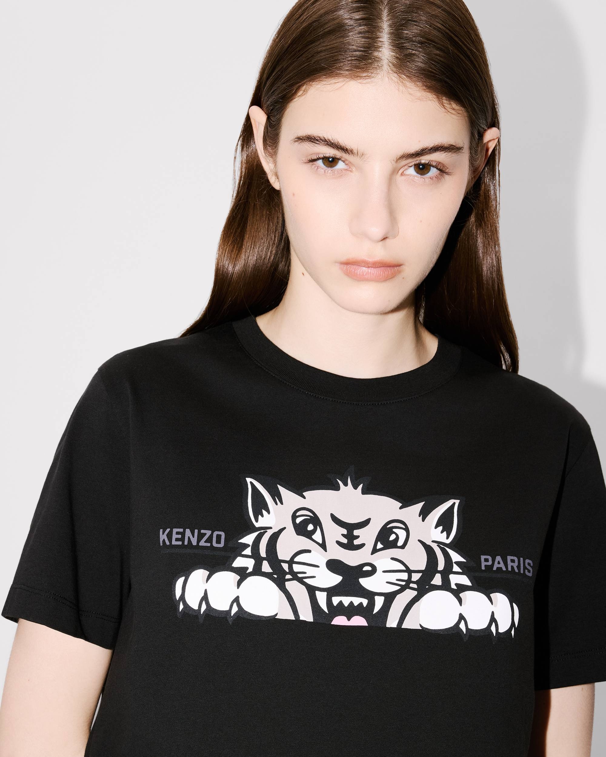 'KENZO Happy Tiger' loose T-shirt in cotton - 6
