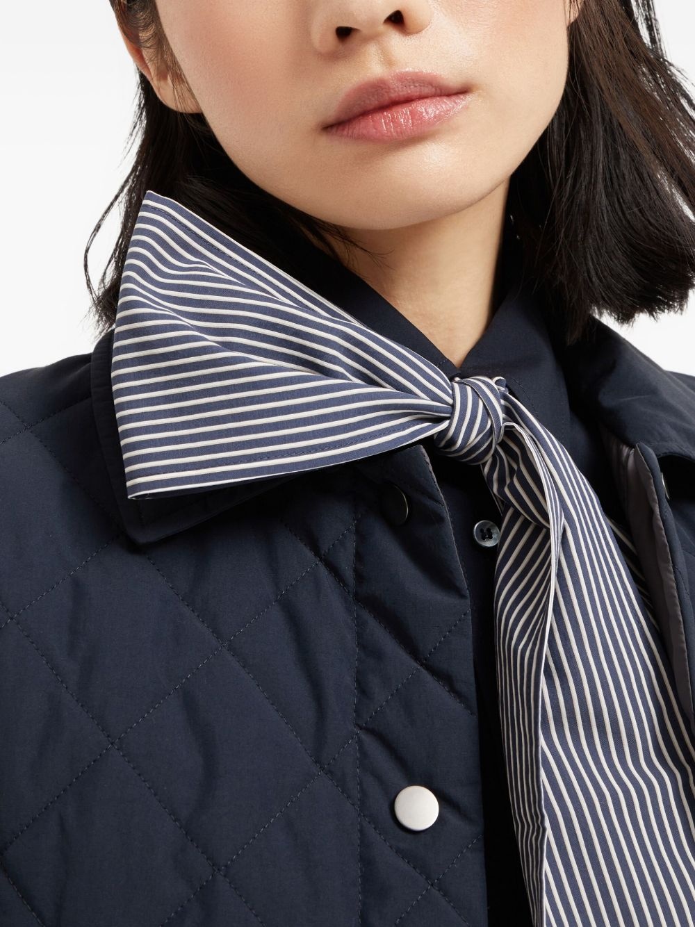 Monili-chain poplin foulard - 3