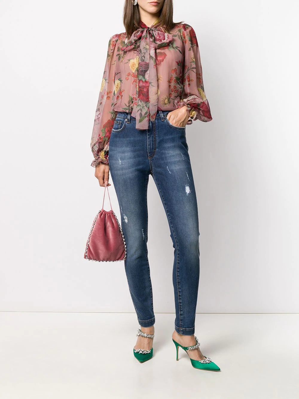 Baroque Rose print blouse - 2